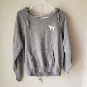 Victoria secret pink gray hoodie